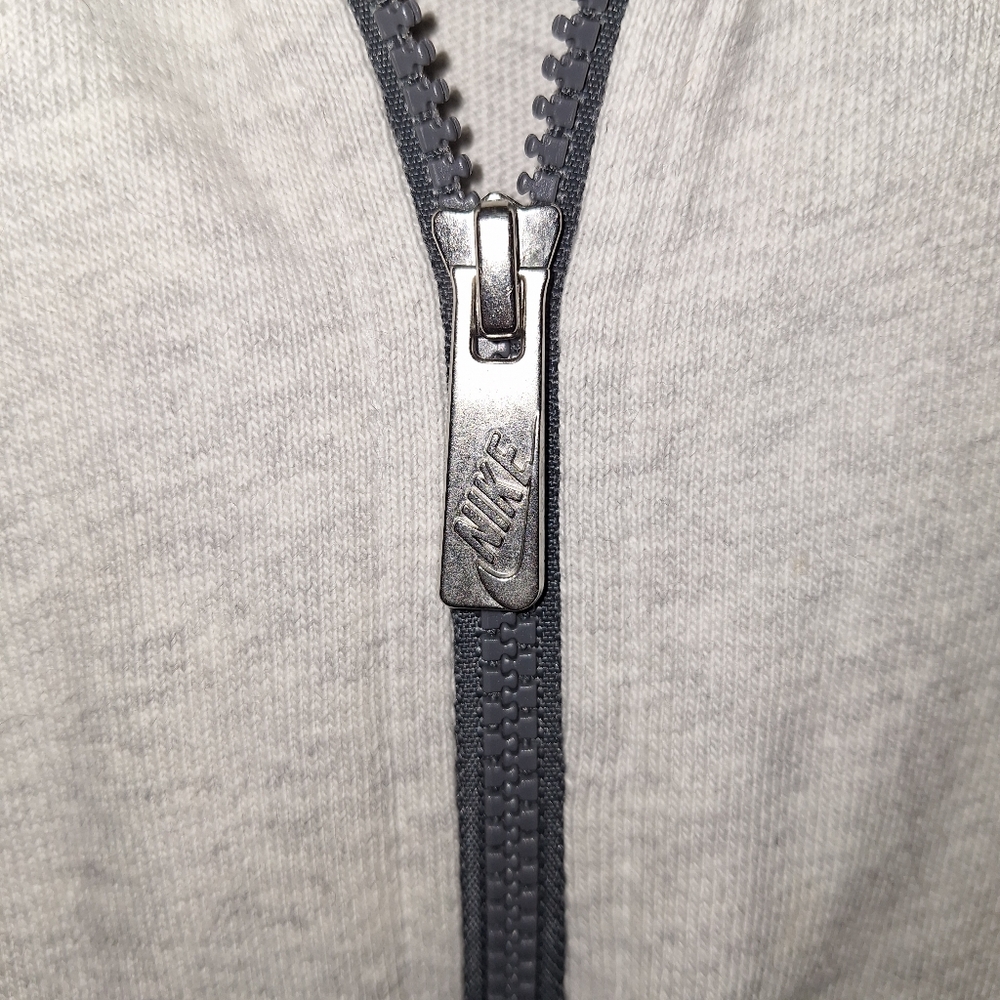 Nike Sportswear Gray/White Heathered Zip-Up Hoodie Size 2XLT - Picture 5 of 6